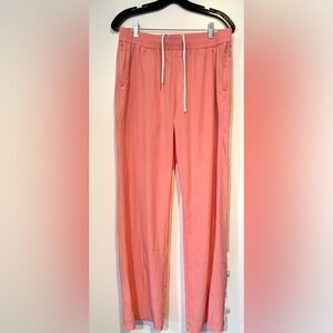 Santo Studio Pink Tech Straight Leg Pants - Size XL - Straight Leg